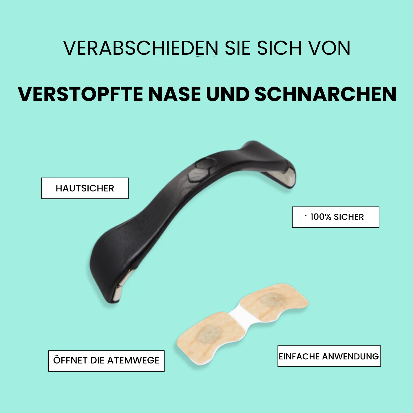 AtemMagnet® Magnetischer Nasenstreifen