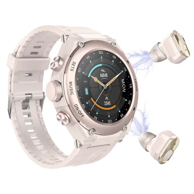 TrailBlazer™ Pro Smartwatch mit Ohrstöpseln (für iPhone & Android)