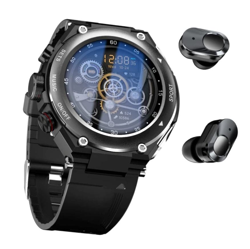 TrailBlazer™ Pro Smartwatch mit Ohrstöpseln (für iPhone & Android)