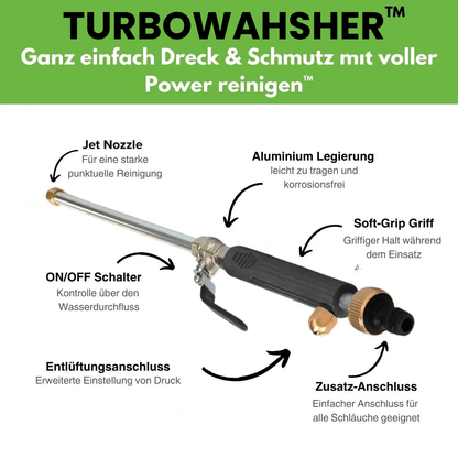 Ultrawasher - Turbohochdruckreiniger für jeden Gartenschlauch