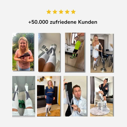 Kompressionsstrümpfe für Flüge, Alltag, schwere & schmerzende Beine