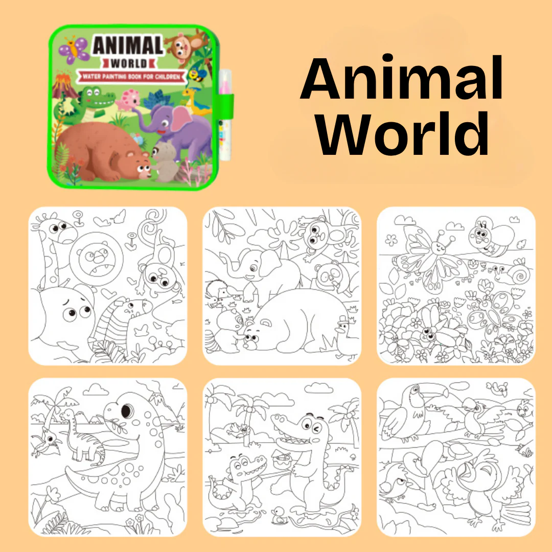 DoodleDry™ – das wiederverwendbare, kleckerfreie Wassermalbuch