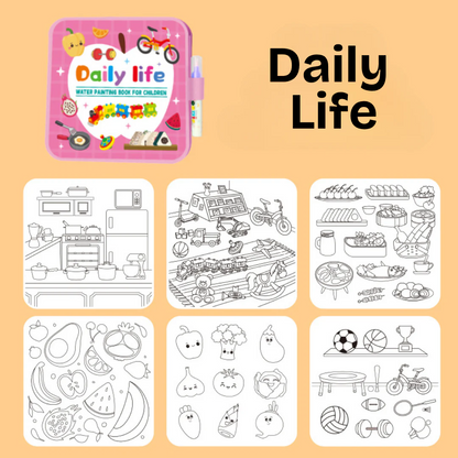 DoodleDry™ – das wiederverwendbare, kleckerfreie Wassermalbuch