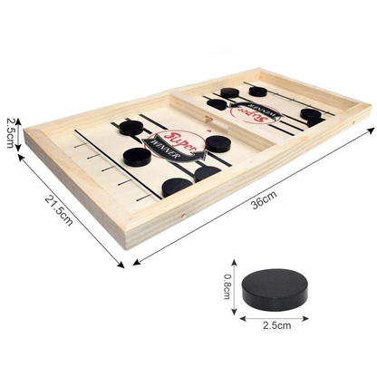 Kletshuts™ Hockey – Sling-Hockey-Brettspiel